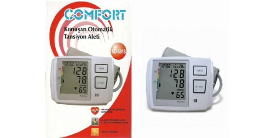 Comfort Plus KD-5918 Konuşan Üst Koldan Ölçme Tansiyon Aleti