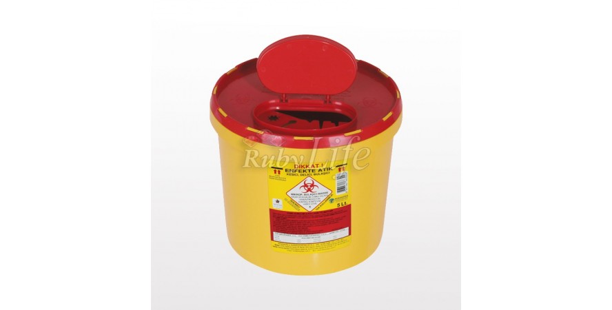 5 Lt TIBBI ATIK KOVASI